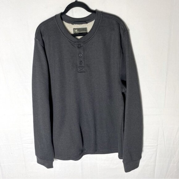 B.C. Clothing Grey Waffle Fleece Lined Pullover Sweatshirt XXL - Picture 14 of 14